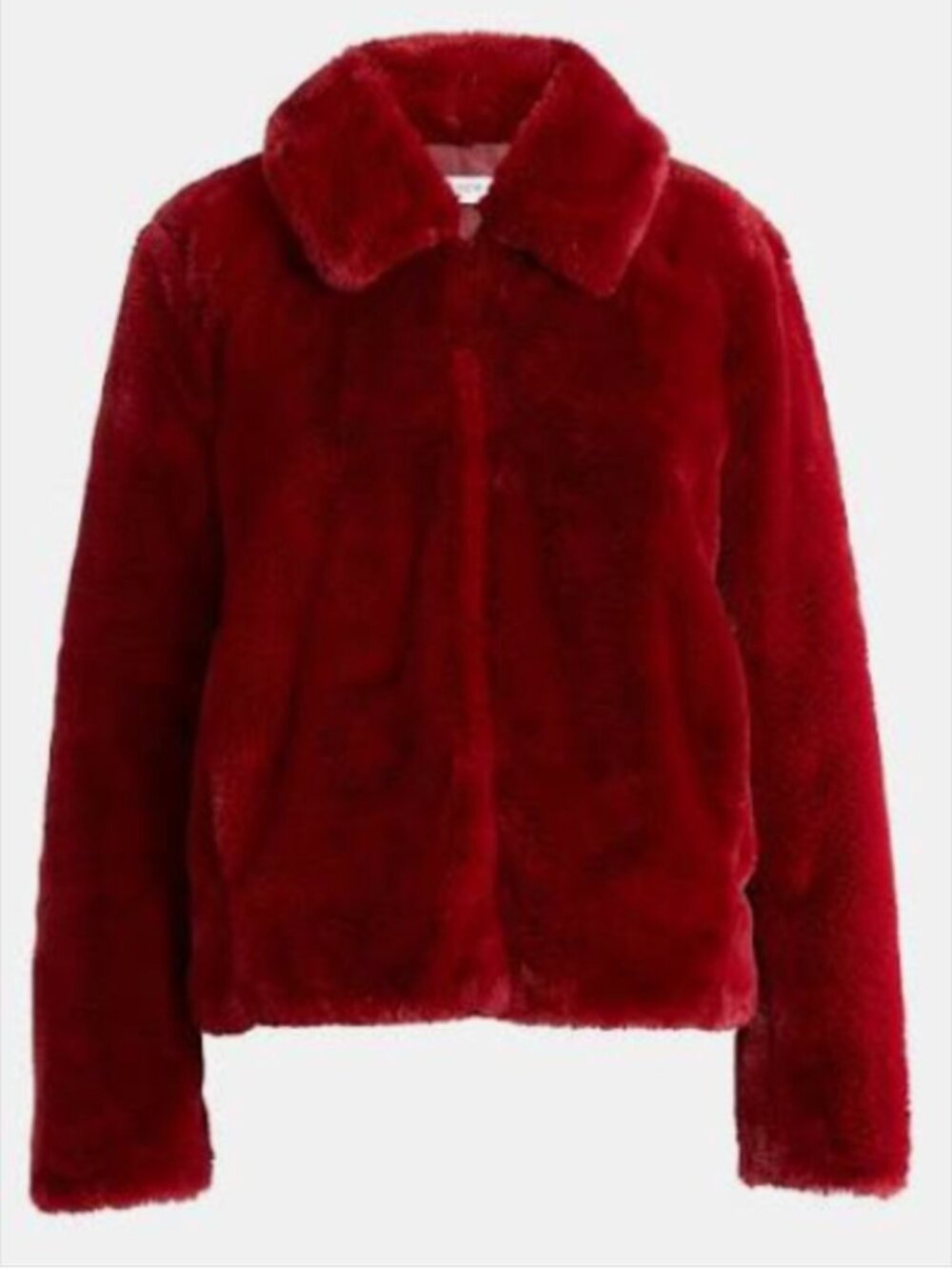 J.Crew Cropped Faux Fur Jacket